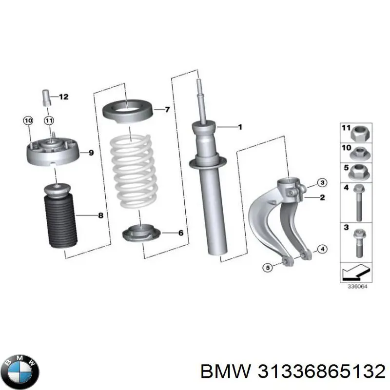 Tope de amortiguador delantero con guardapolvo BMW 31336865132 precio, desde 17,45 EUR