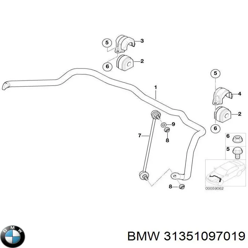 Estabilizador delantero BMW 31351097019 precio, desde 92,93 EUR