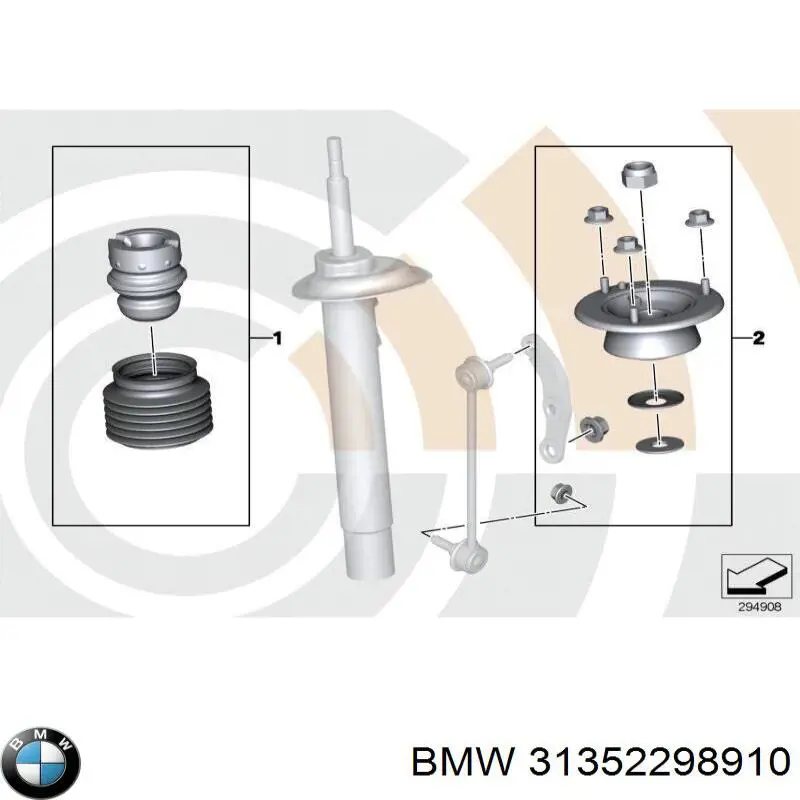 Comprar 31352298910 BMW Soporte del amortiguador delantero