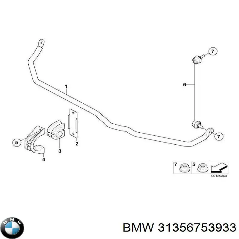 31356753933 BMW estabilizador delantero