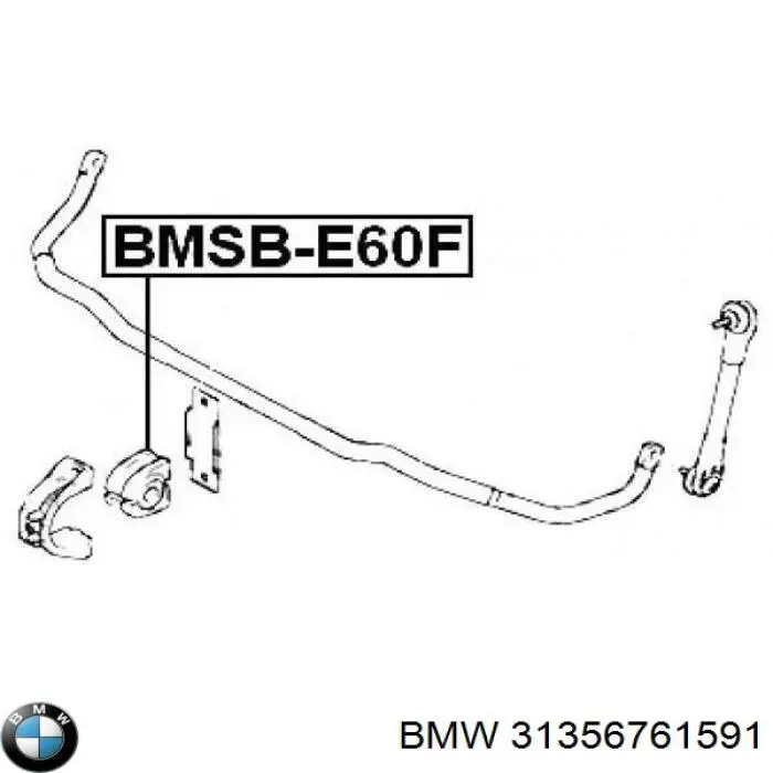 Buje de barra estabilizadora delantera BMW 31356761591 precio, desde 9,04 EUR