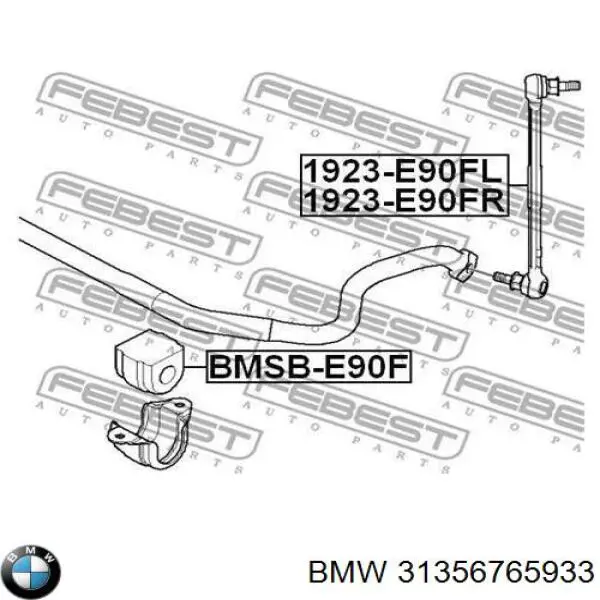 Bieleta estabilizadora delantera izquierda BMW 31356765933 precio, desde 14,37 EUR
