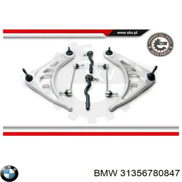 Bieleta estabilizadora delantera 31356780847 BMW