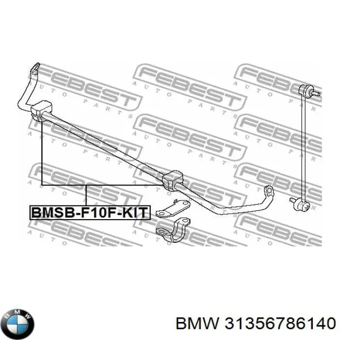 Estabilizador delantero BMW 31356786140