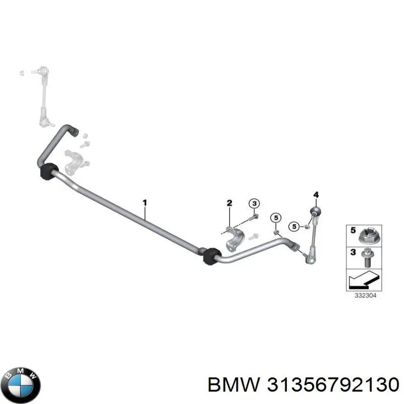31356792130 BMW estabilizador delantero