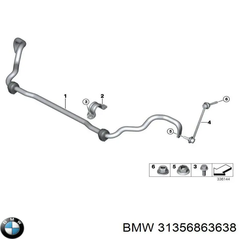 Estabilizador delantero BMW 31356863638 precio, desde 40,84 EUR