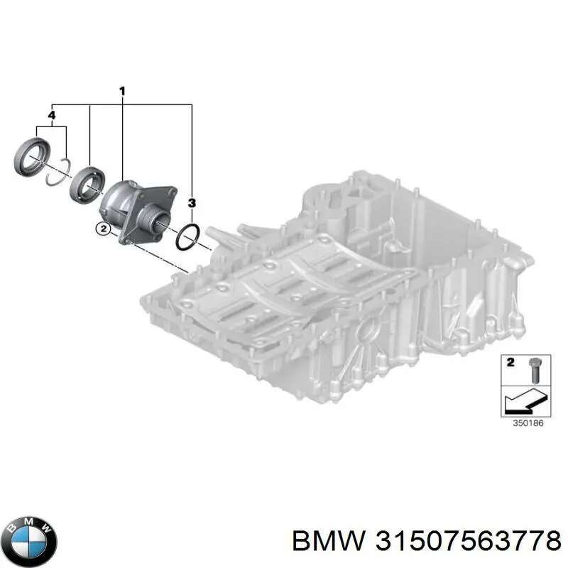 31507563778 BMW manguito de cambio de marcha (palanca selectora)