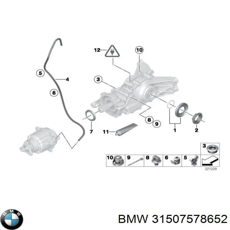 31507578652 BMW semieje de transmisión intermedio