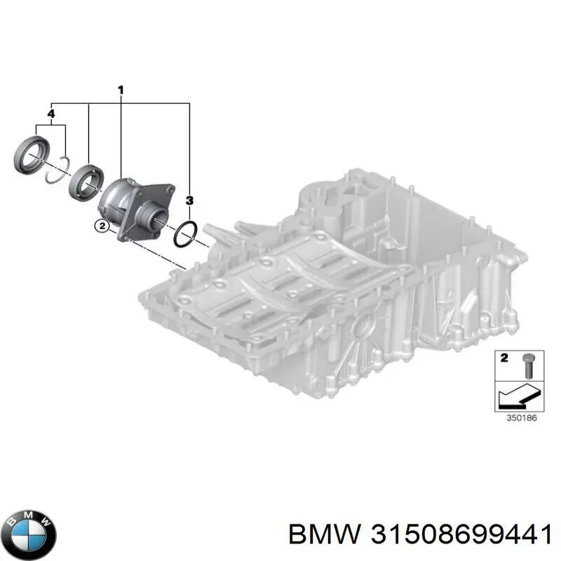 31508699441 BMW manguito de cambio de marcha (palanca selectora)