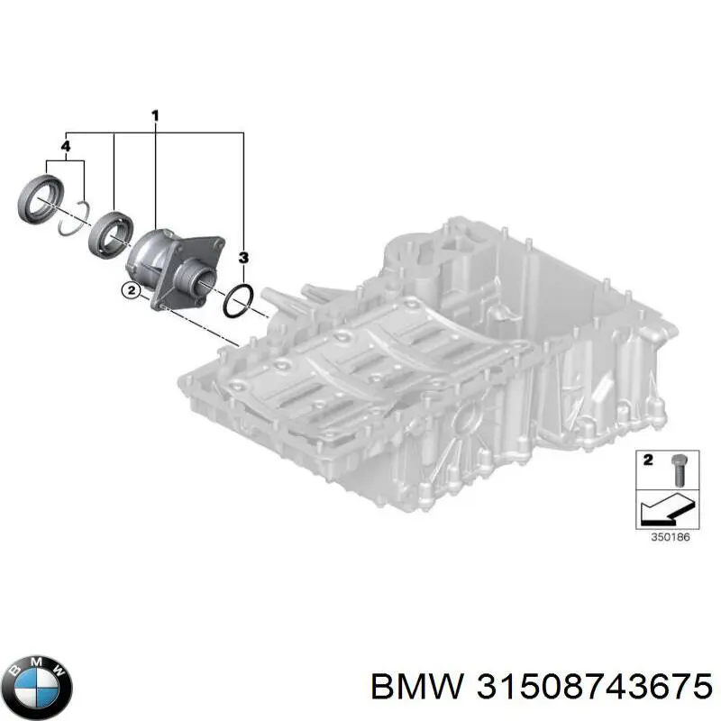 31537507698 BMW anillo retén, diferencial eje delantero