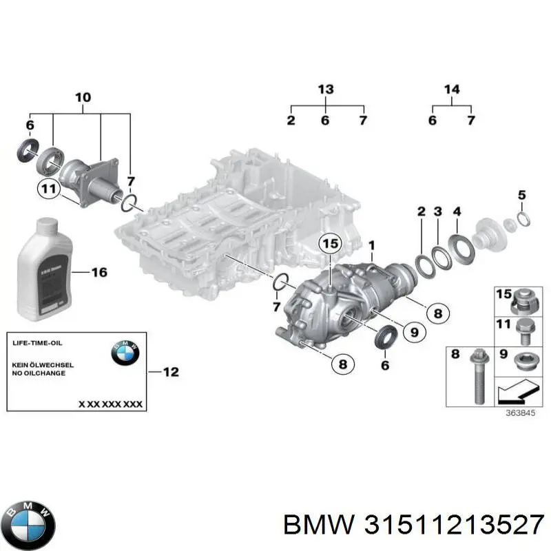 Comprar 31511213527 BMW Retén del semieje delantero