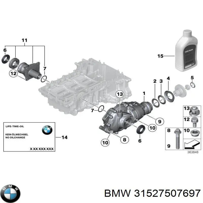 Retén del piñón del diferencial delantero BMW 31527507697 precio, desde 13,10 EUR