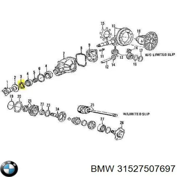Retén del piñón del diferencial delantero BMW 31527507697 precio, desde 13,10 EUR