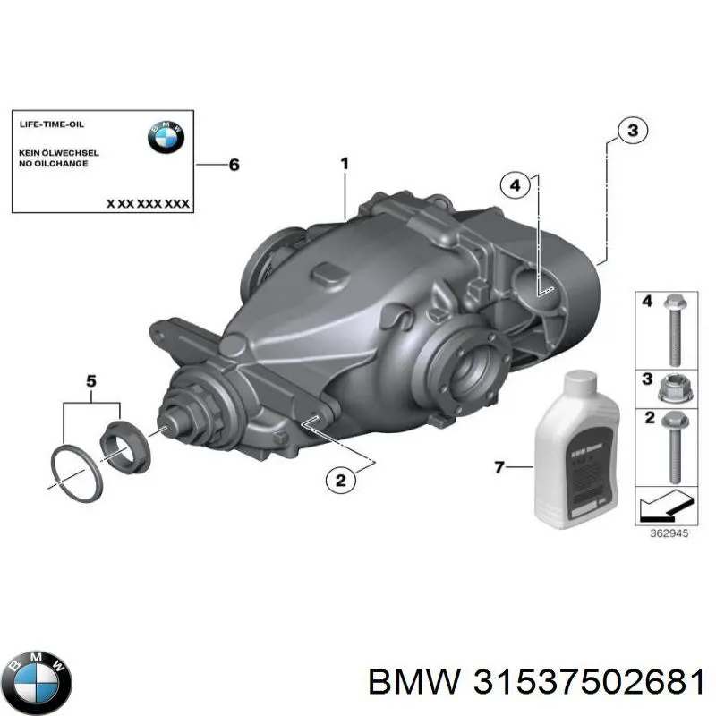 Arandela del diferencial del eje delantero BMW 31537502681 precio, desde 12,89 EUR