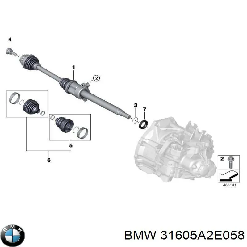 Semieje delantero derecho BMW 31605A2E058 precio, desde 357,19 EUR