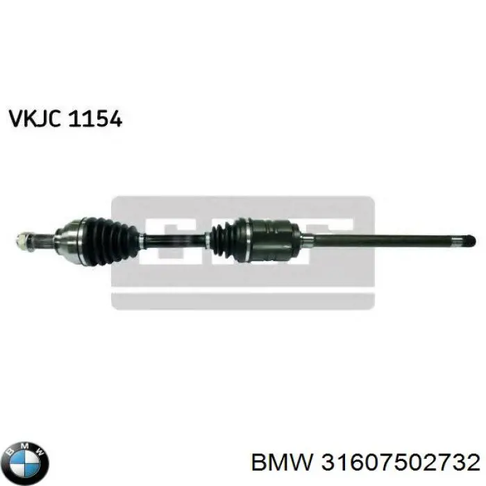 Semieje delantero derecho BMW 31607502732 precio, desde 113,20 EUR