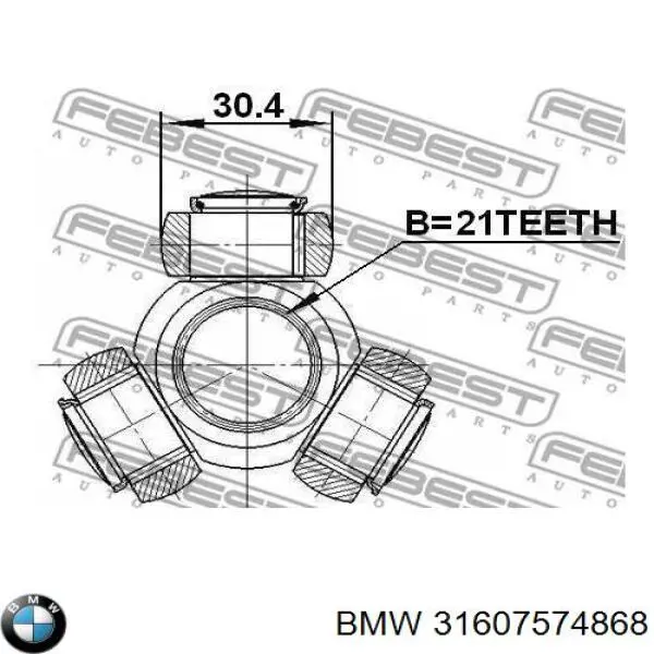 31607574868 BMW árbol de transmisión delantero derecho