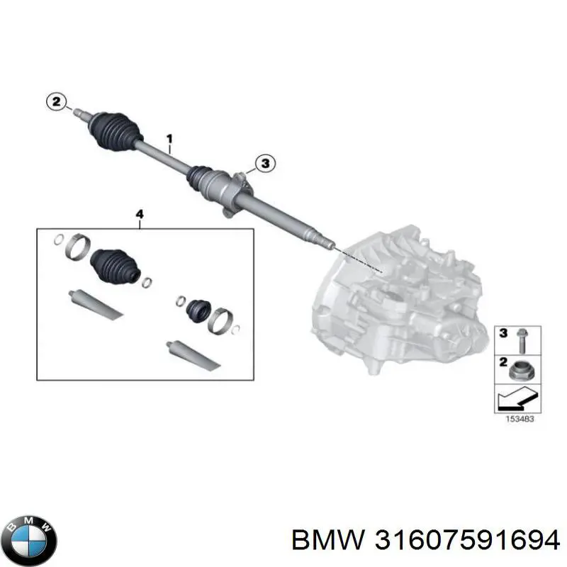 Juego de fuelles de junta homocinética delantera BMW 31607591694 precio, desde 21,22 EUR