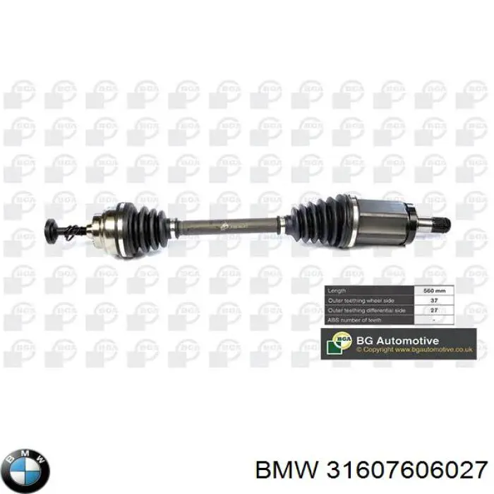 Comprar 31607606027 BMW Semieje delantero izquierdo