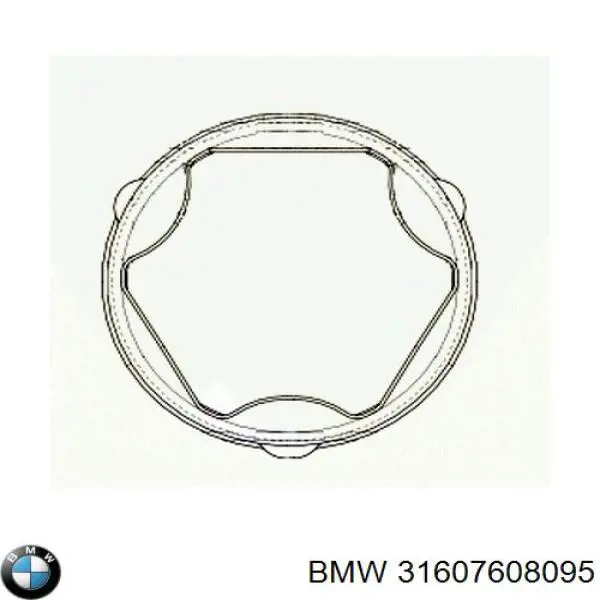 31607608095 BMW fuelle, árbol de transmisión delantero interior