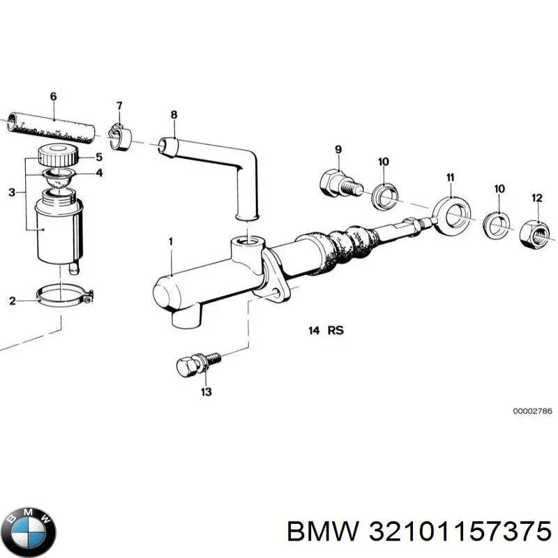 Comprar 32101157375 BMW Latiguillo de embrague