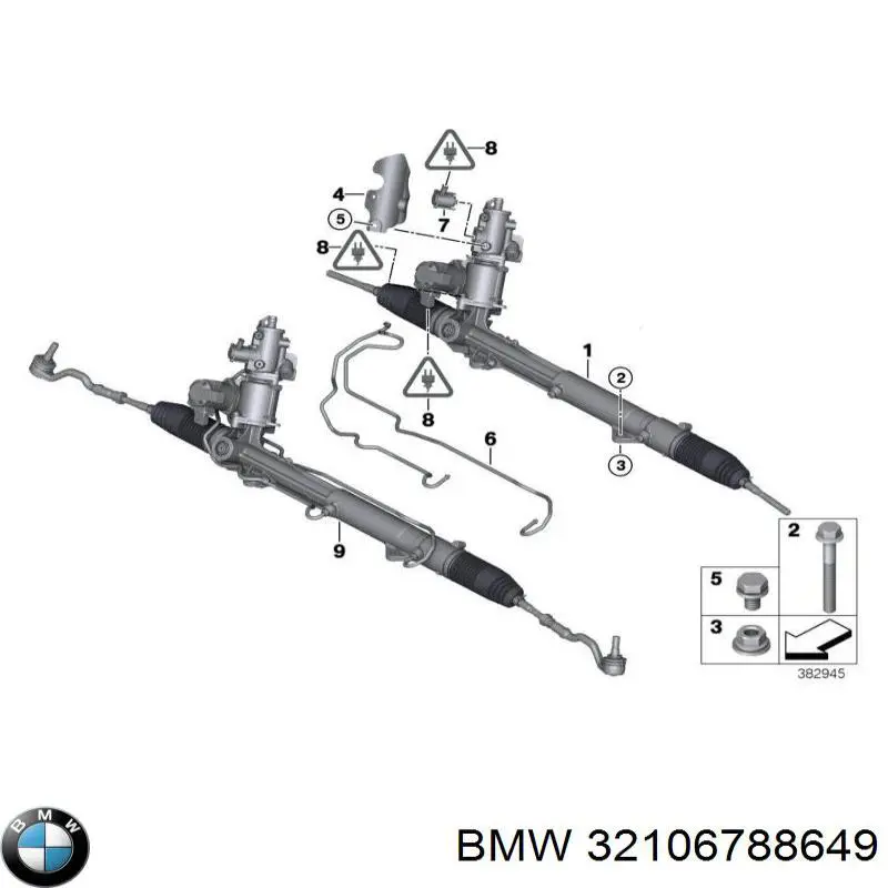 32106788649 BMW cremallera de dirección