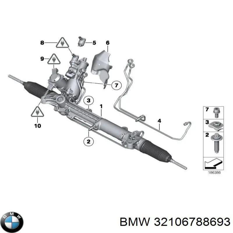 32106793201 BMW cremallera de dirección