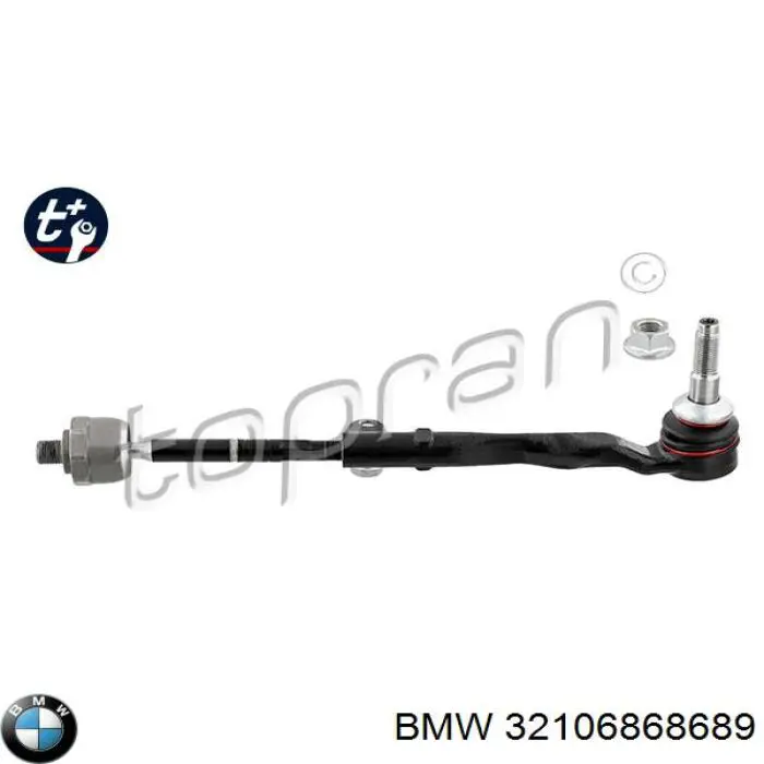 32106868689 BMW barra de acoplamiento completa derecha