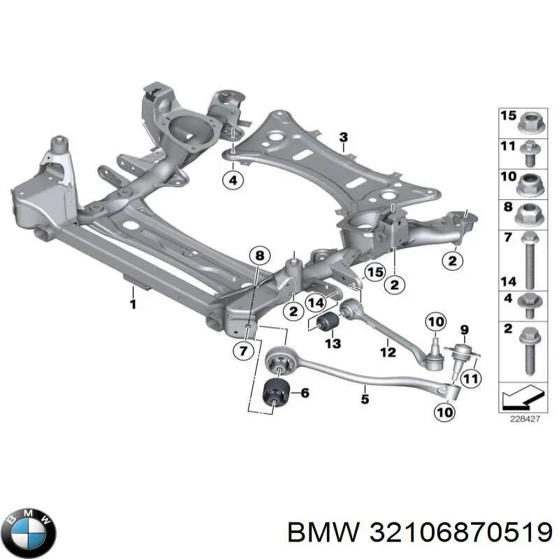 32106870519 BMW Guardapolvo dirección