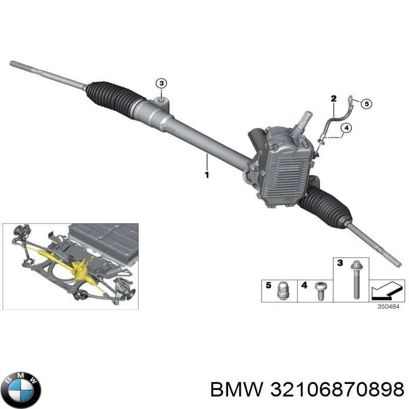 Caja de dirección para BMW I3 (I01)