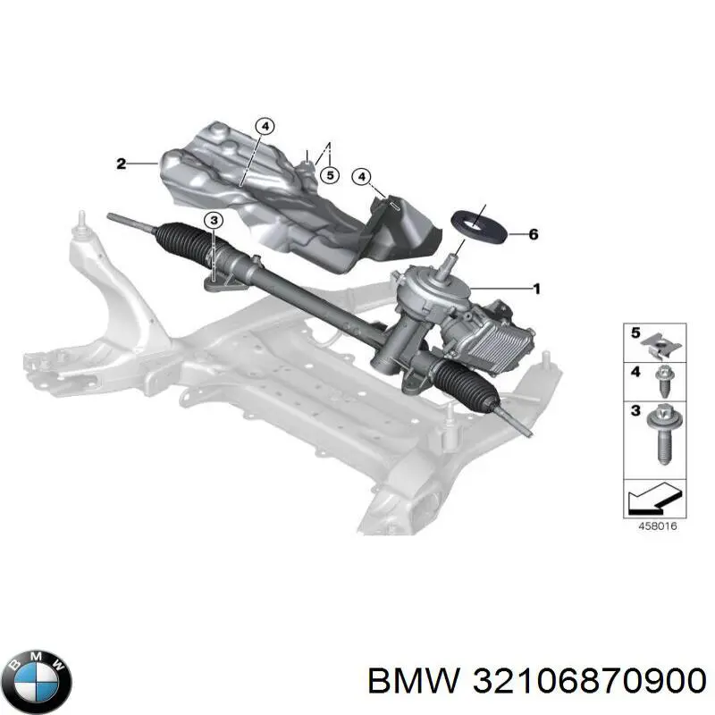 32106870900 BMW cremallera de dirección