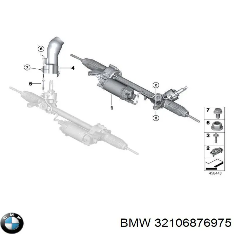 32106888562 BMW cremallera de dirección