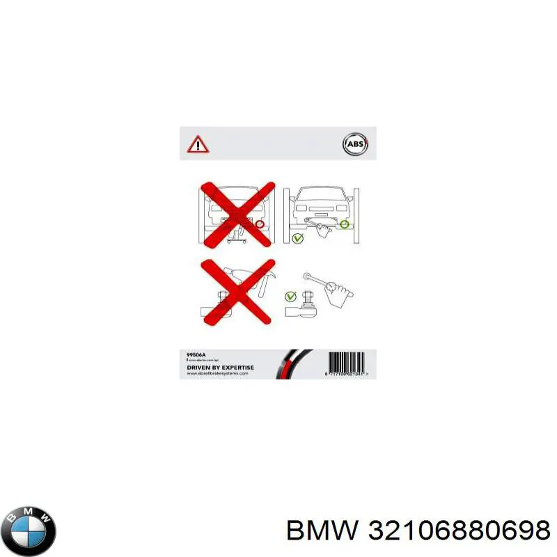 Comprar 32106880698 BMW Rótula barra de acoplamiento exterior