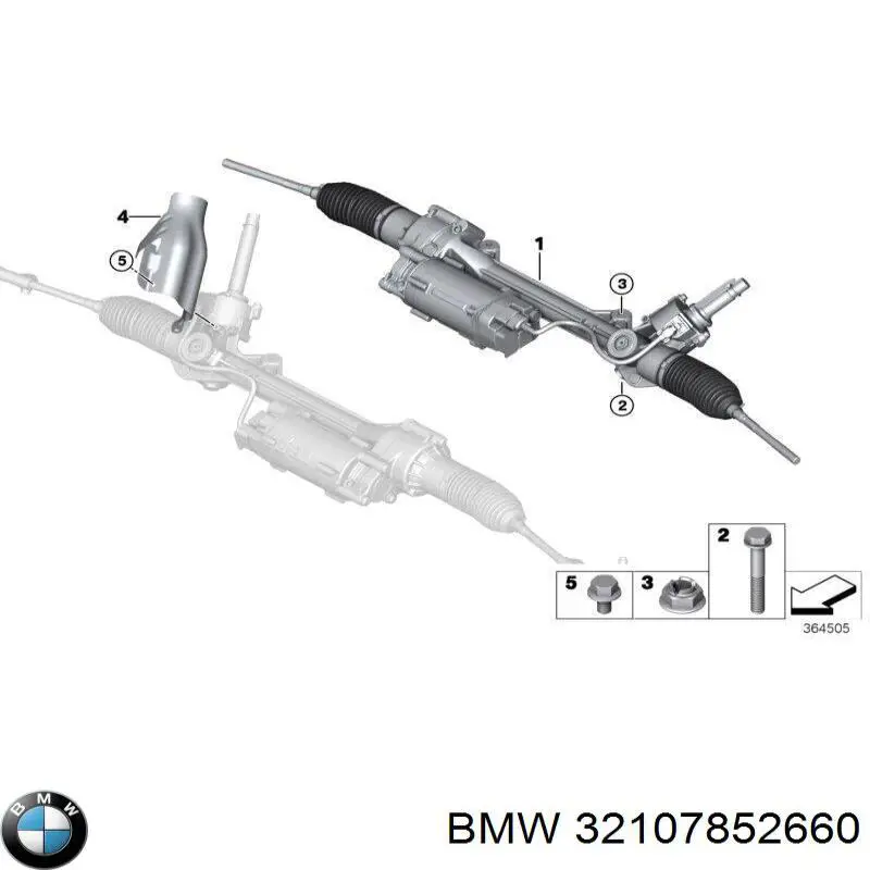 32107852660 BMW cremallera de dirección