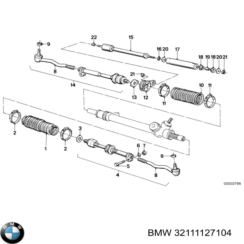 Fuelle de dirección BMW 32111127104
