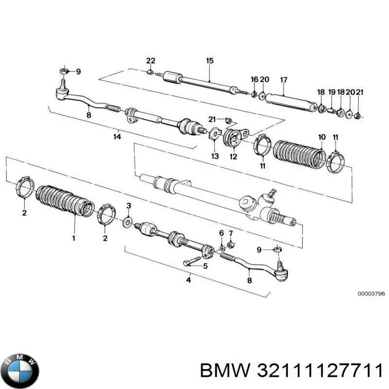 Amortiguador de dirección BMW 32111127711 precio, desde 67,43 EUR