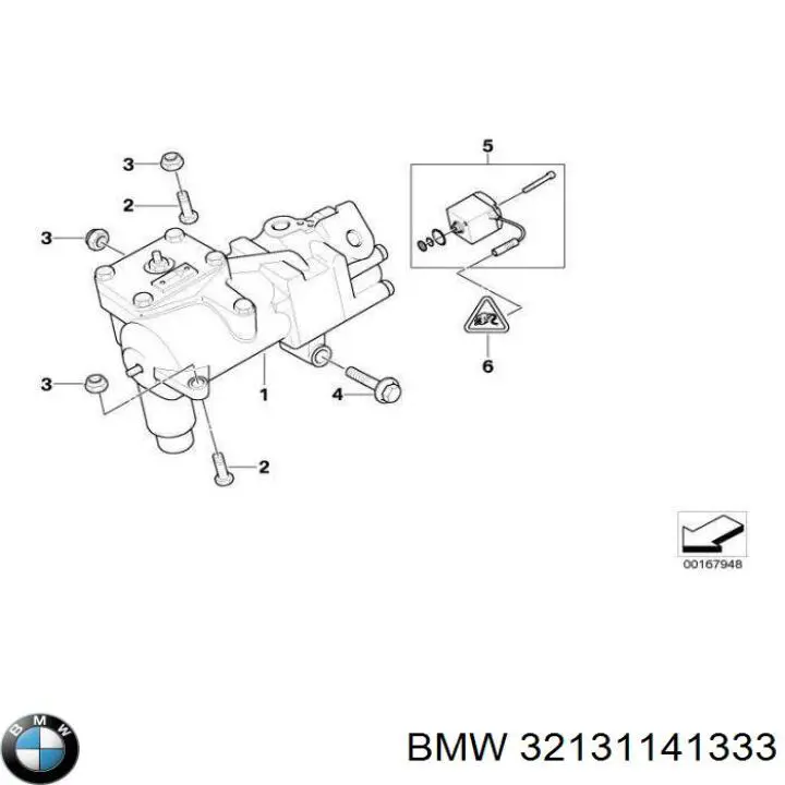 32131095185 BMW Cremallera caja de direccion