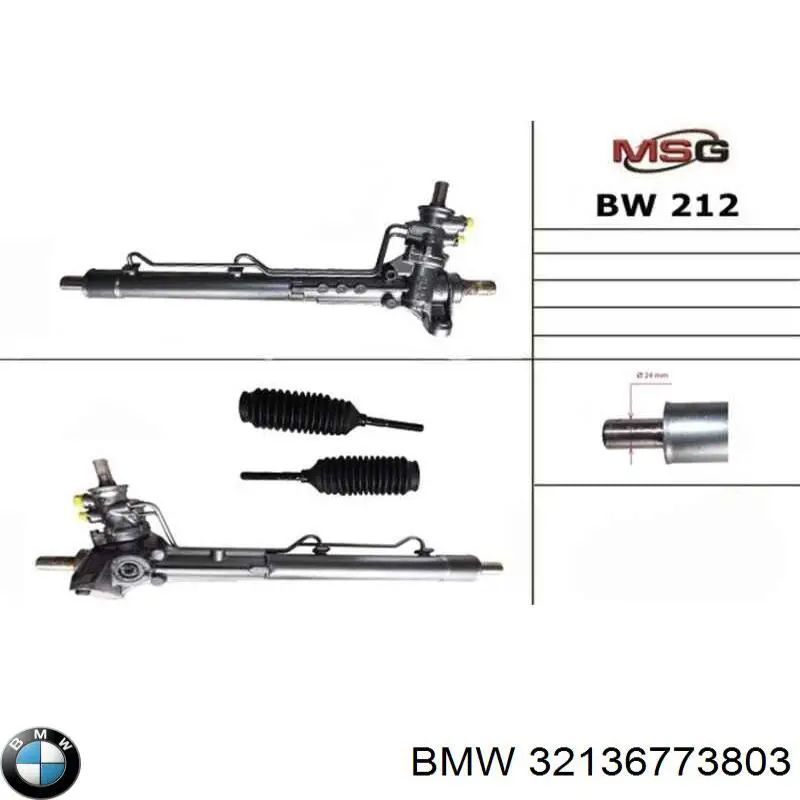 32136773803 BMW cremallera de dirección