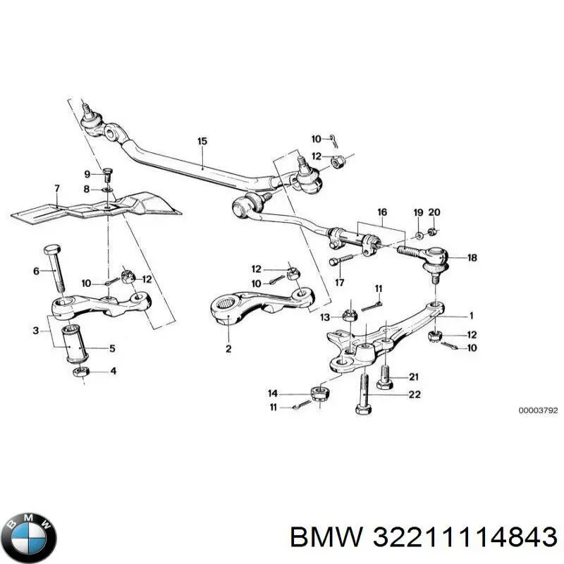 Comprar 32211114843 BMW Rótula barra de acoplamiento exterior
