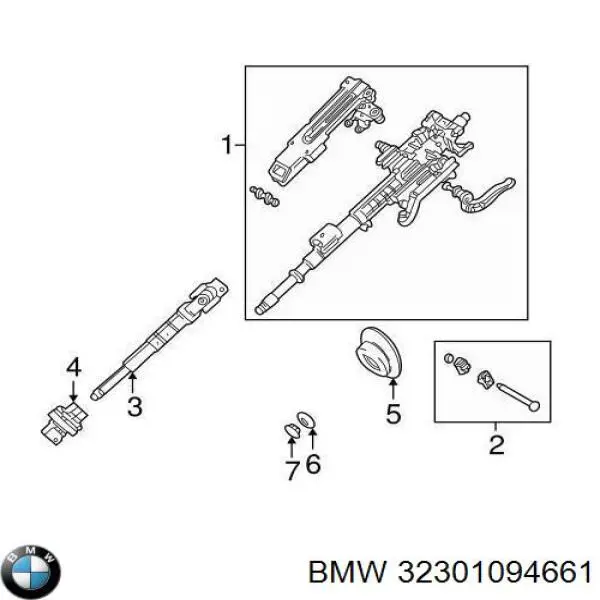Columna de dirección BMW 32301094661 precio, desde 75,50 EUR