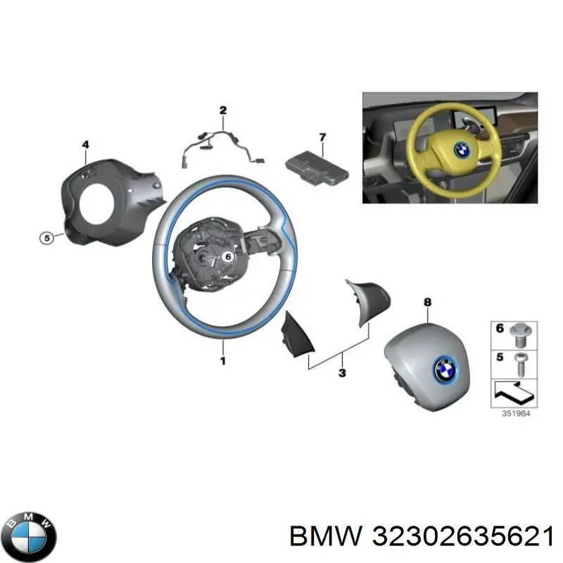 Tornillo de culata BMW 32302635621