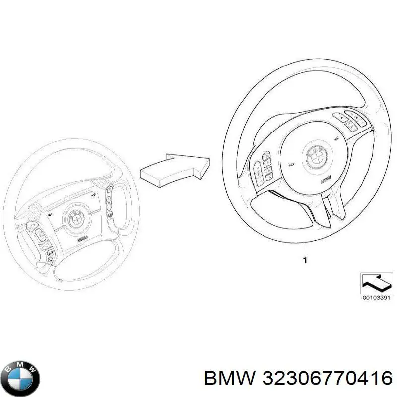 Volante BMW 32306770416 precio, desde 100,19 EUR
