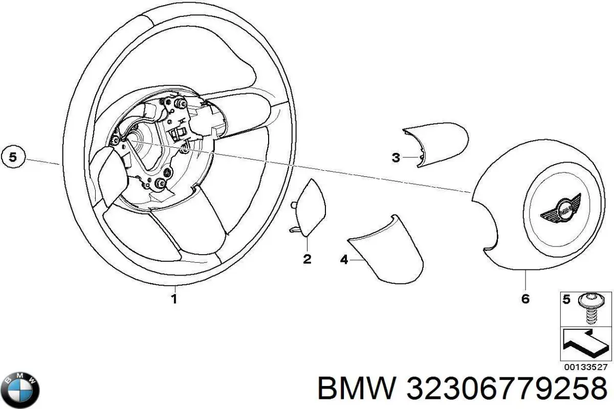 Airbag en el lado del conductor BMW 32306779258 precio, desde 108,90 EUR