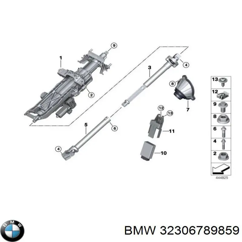 Comprar 32306789859 BMW Eje inferior de la columna de dirección