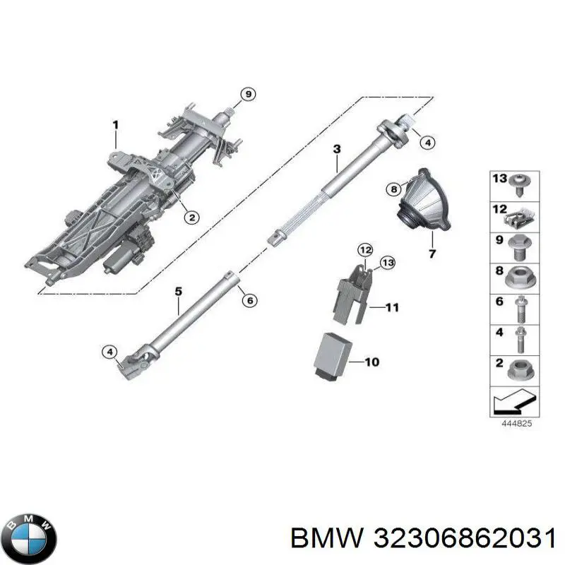 32306862031 BMW columna de dirección inferior