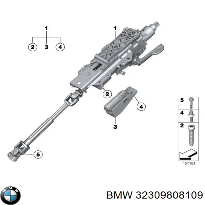 Columna de dirección BMW 32309808109 precio, desde 162,62 EUR