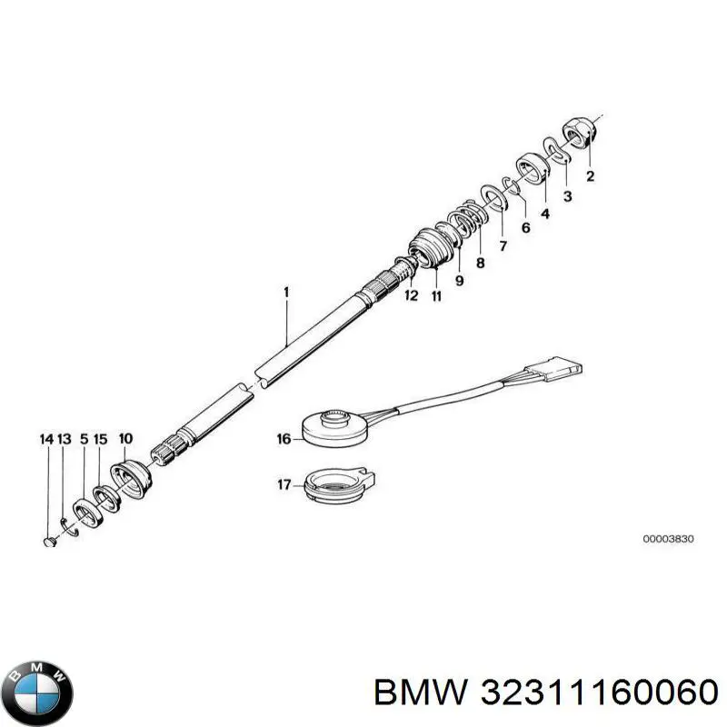 32311160060 BMW columna de direcсión superior