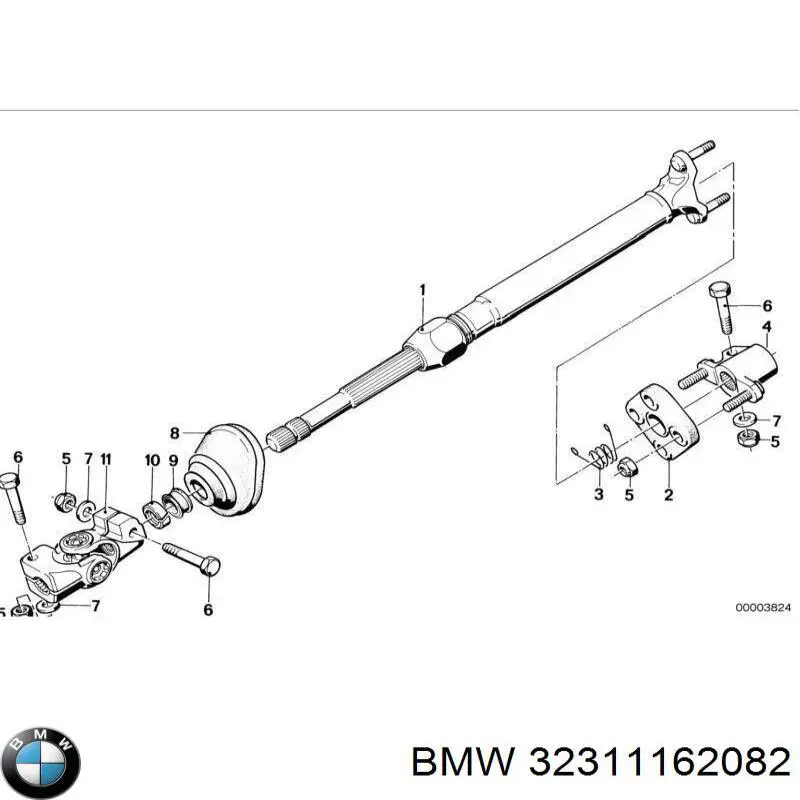 Columna de dirección inferior BMW 5 (E34)