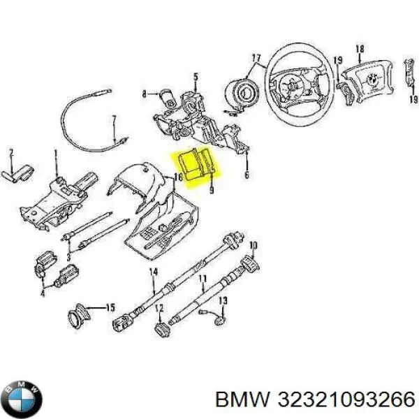 Interruptor de encendido para BMW 3  E36