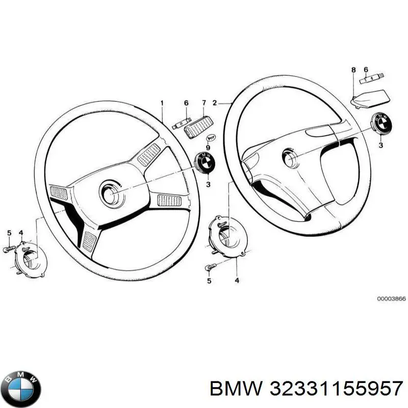 Cubierta del volante BMW 32331155957 precio, desde 36,20 EUR